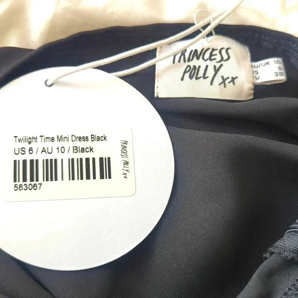 Princess Polly Twilight Time Mini Black Dress - Picture 8 of 8
